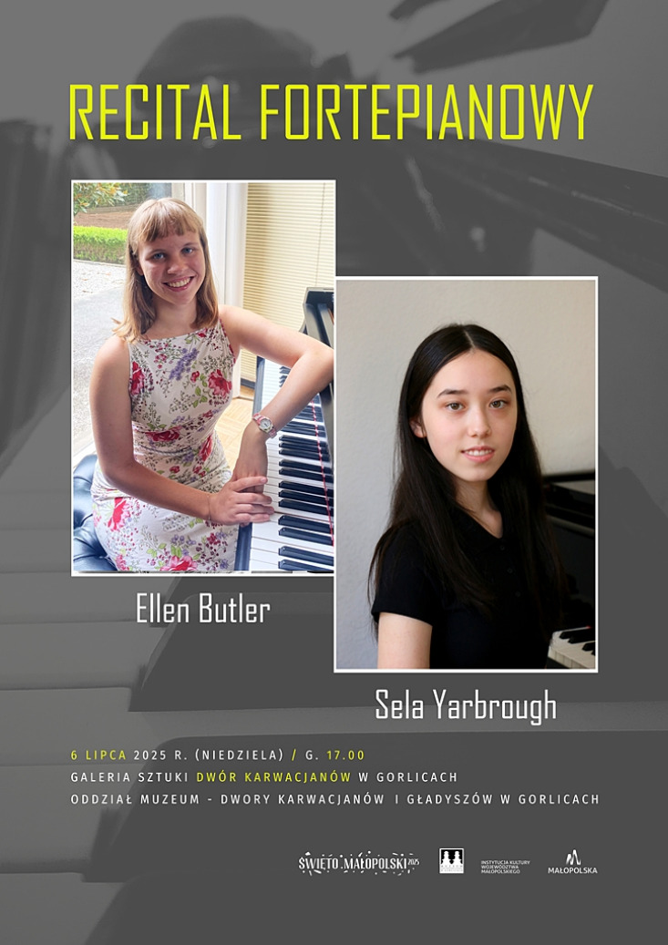 RECITAL FORTEPIANOWY - Sela Yarbrough I Ellen Butler RECITAL FORTEPIANOWY - Sela Yarbrough I Ellen Butler